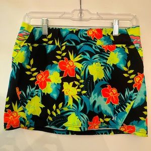 Hurley Tropical Print Swim Skirt Size S